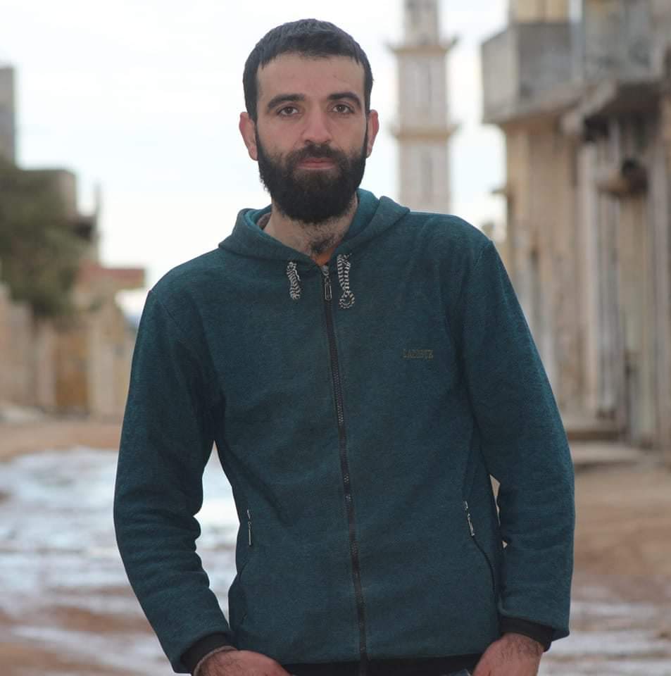 الضحية حسين العبود قتله النظام السوري في إدلب في سوريا 27-2-2022