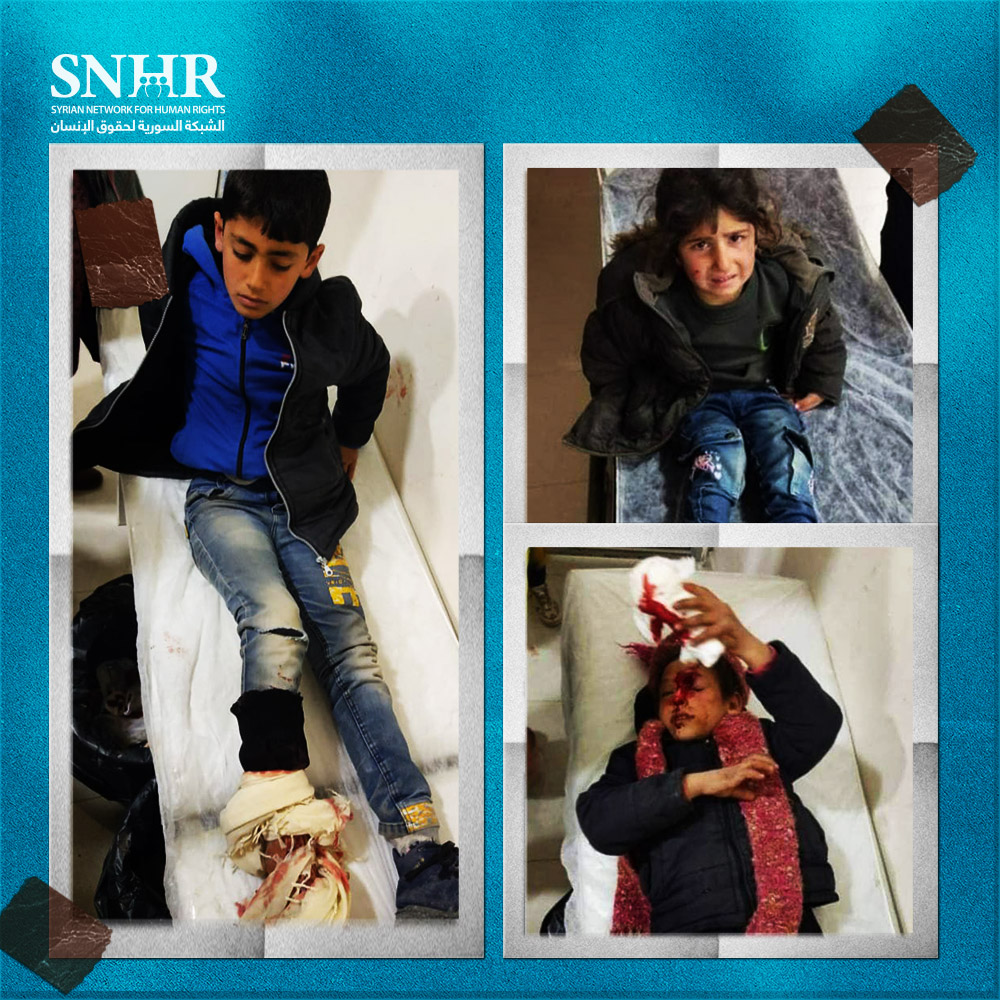 Several students were wounded in random gunfire by Syrian National Army personnel north of Aleppo on March 27
