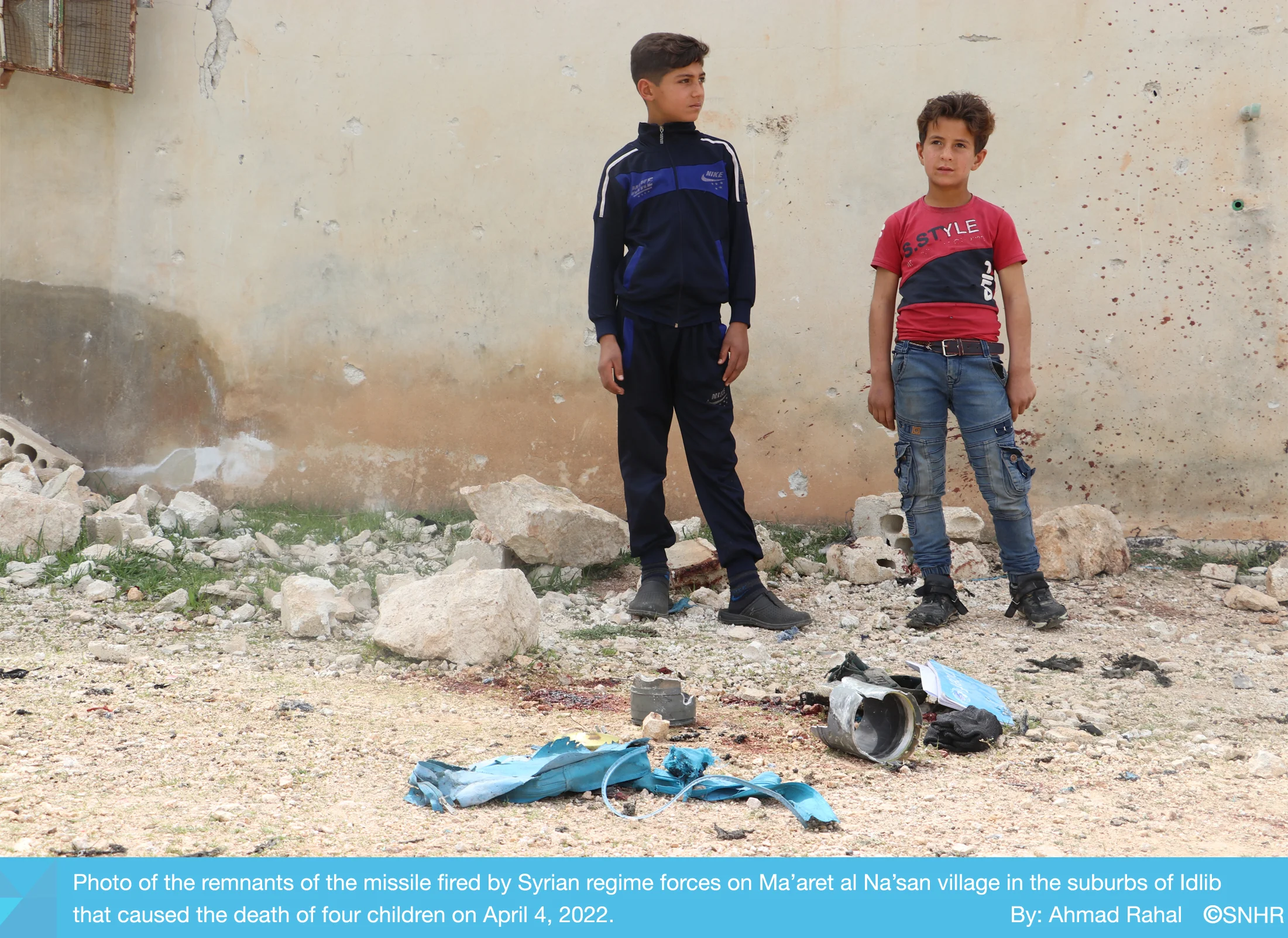 4 أطفال قتلهم النظام السوري في معارة النعسان في إدلب 4-4-2022