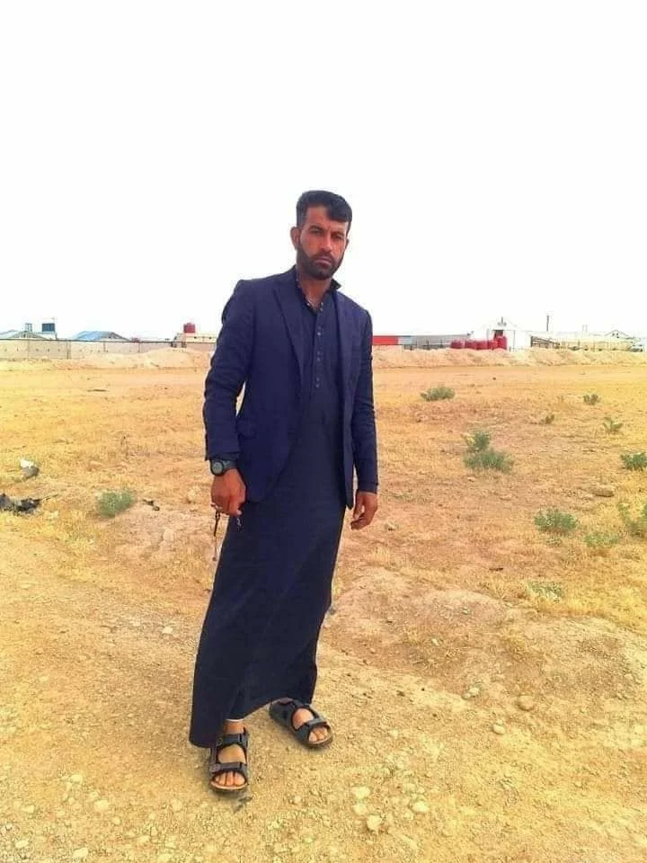 The body of Bassam al Sawadi found in al Hol Camp in Hasaka suburbs on July 9, 2022