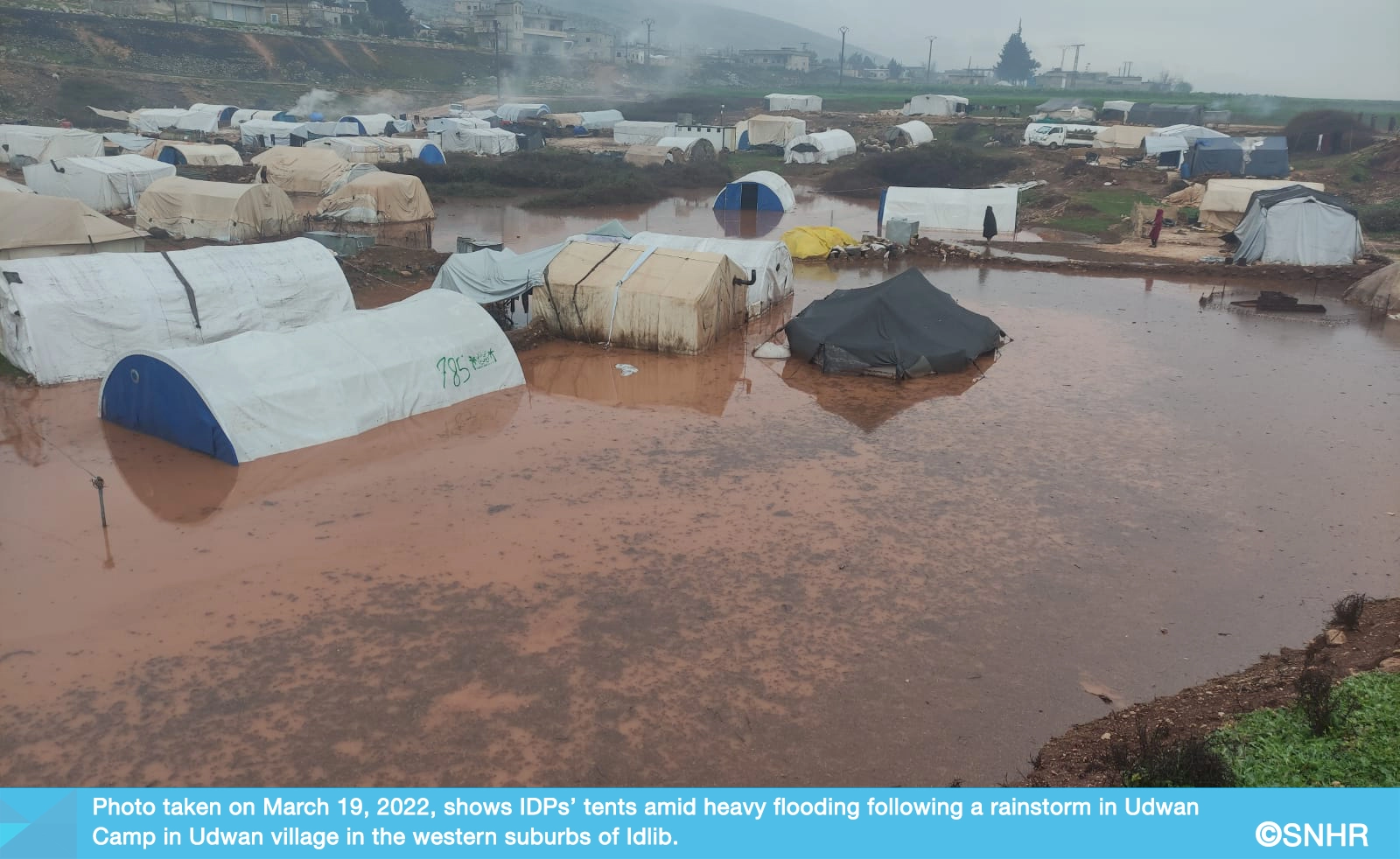 Rainstorms in northwest Syria cause heavy damage to IDP camps, March 18, 2023