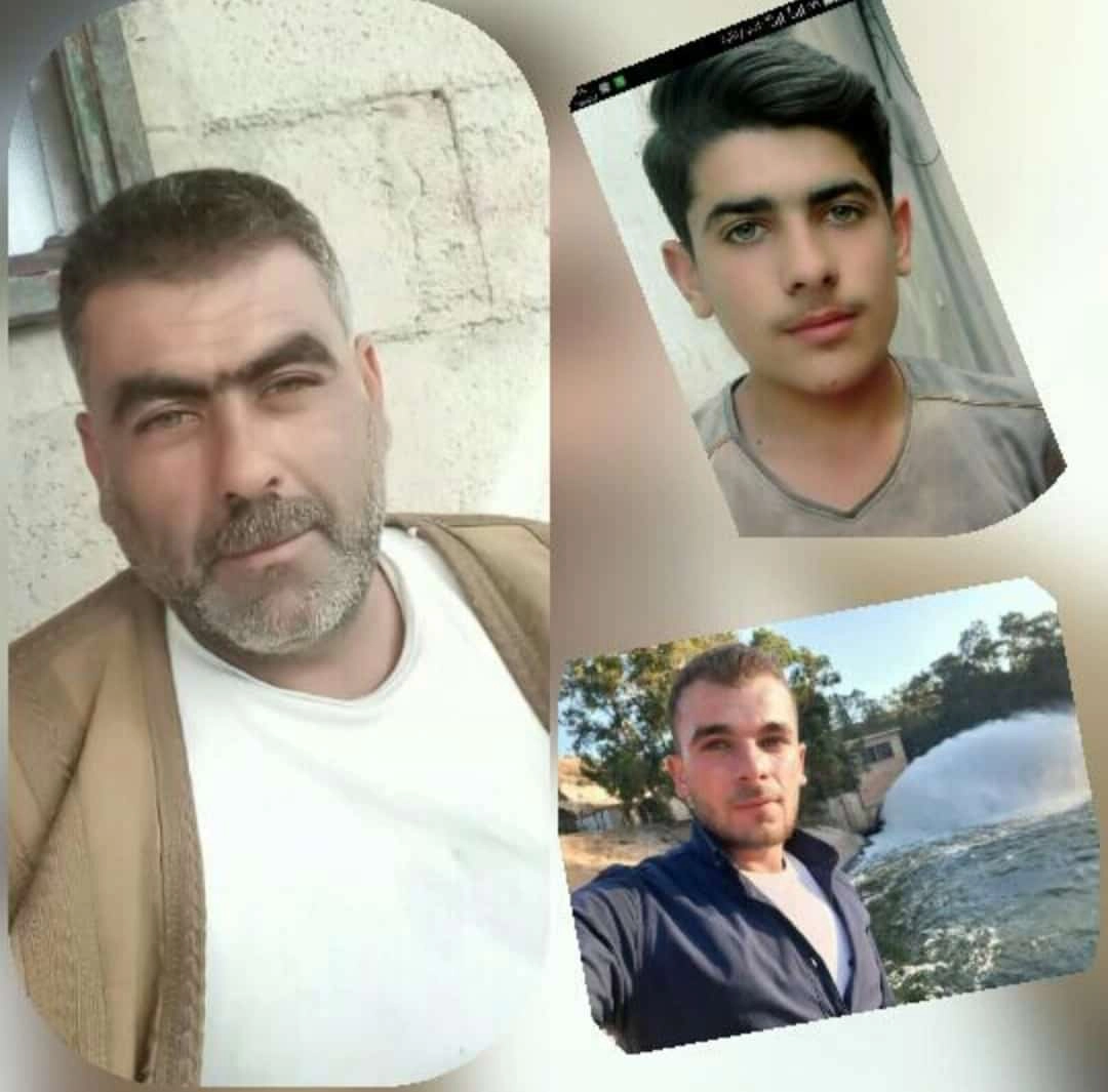 civilians; identified as Ahmad Abdul Ghany Bajqa, his two sons Abdul Ghany and Mohammad al-Bajqa