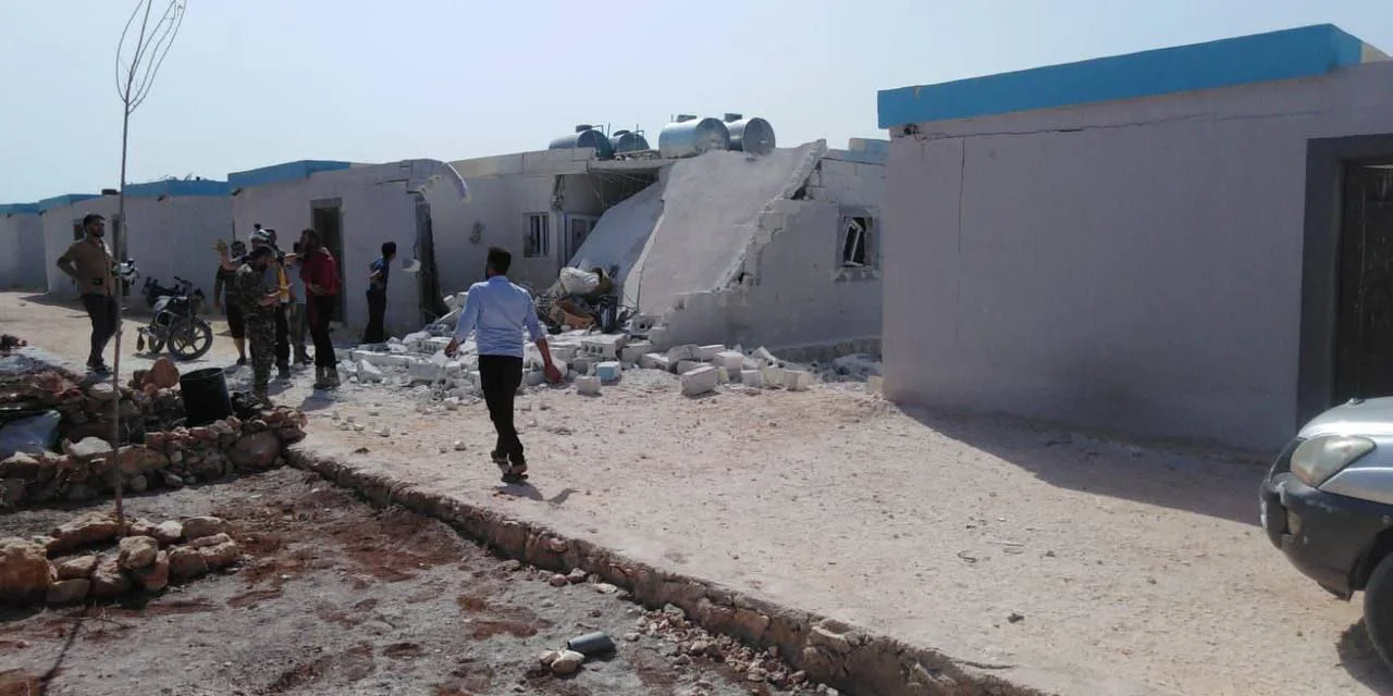 Civilian injuries in an SDF shelling on an IDPs camp in northwestern Aleppo governorate, June 17, 2023