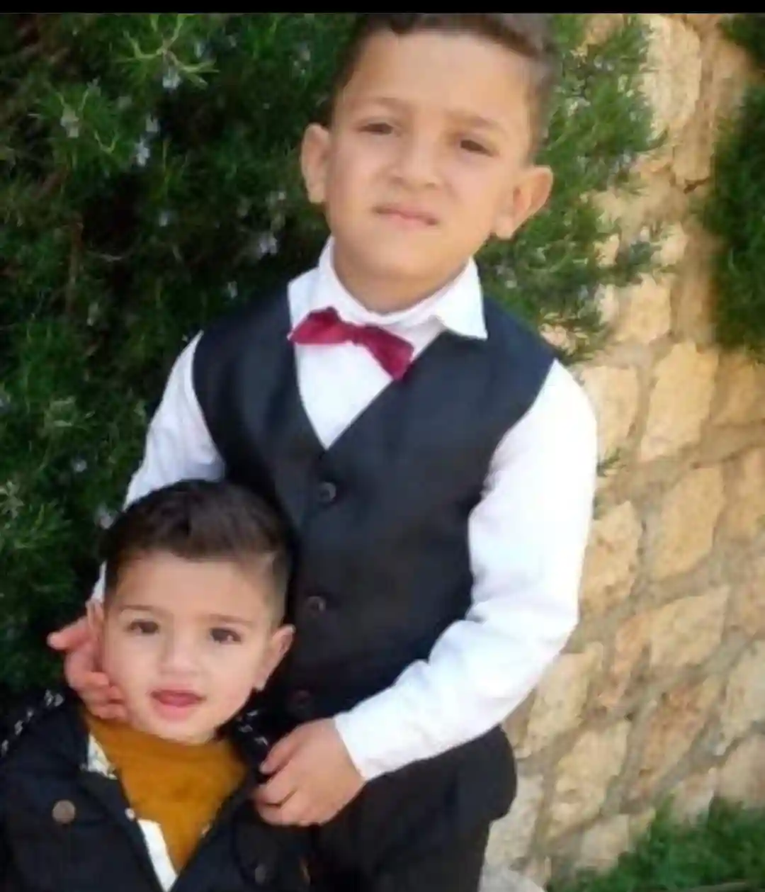 Two children named Samir and Tayyem al-Stouf killed in a ground regime attack on southern rural Idlib , governorate, October 7, 2023