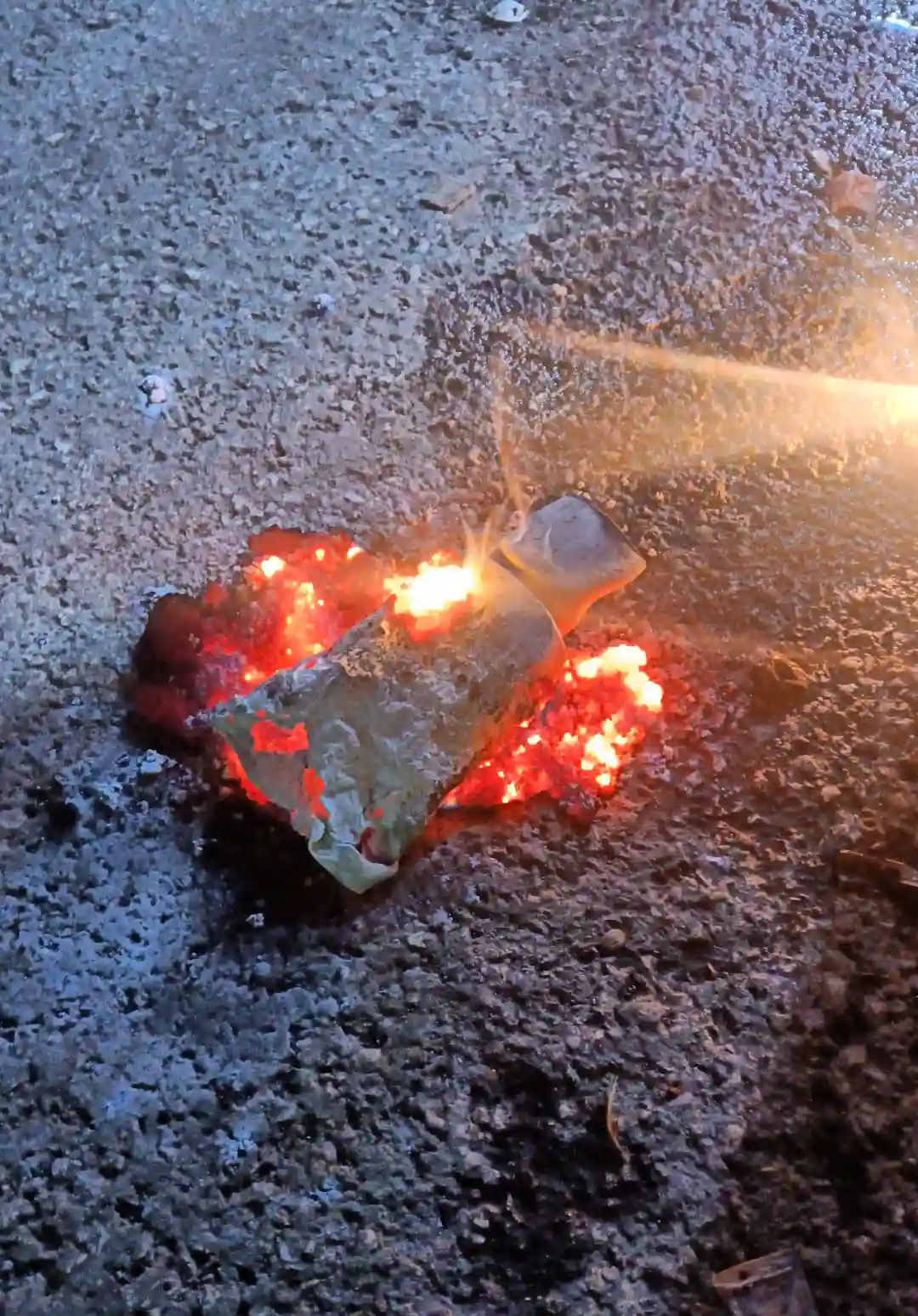 Syrian regime forces use incendiary munitions in western rural Aleppo governorate, October 8, 2023