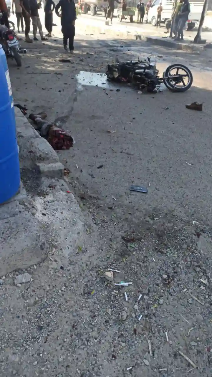 Civilian killed in a motorbike bombing of unidentified source in eastern Aleppo governorate – October 9, 2023