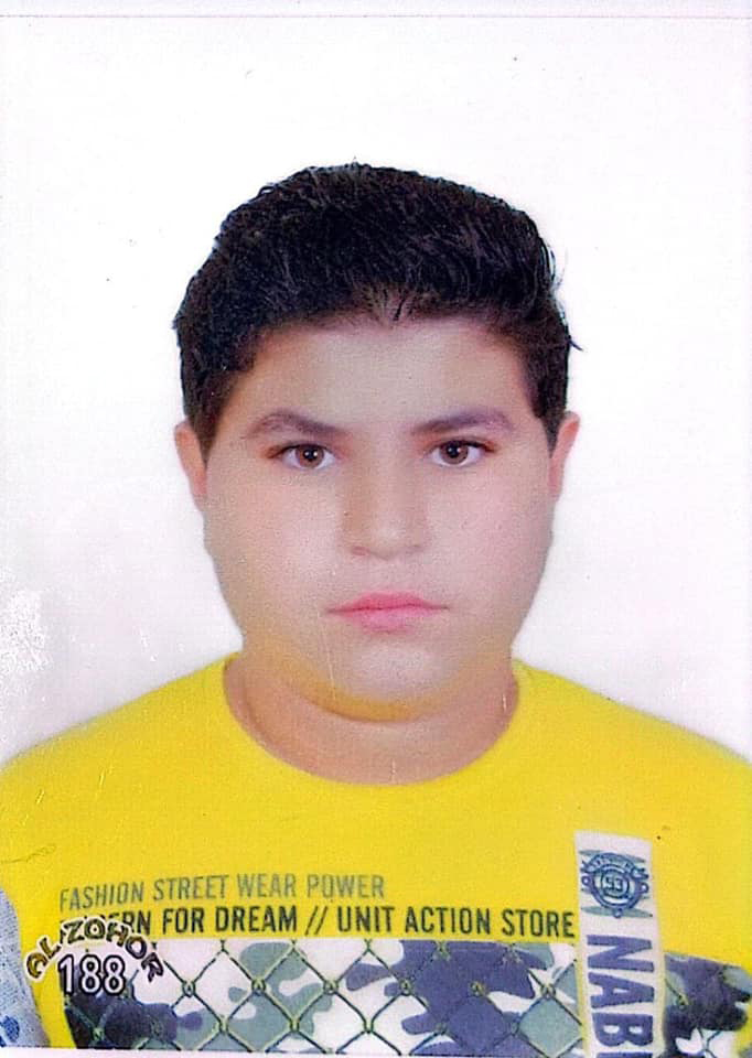 A child name Abdullah Shbat abducted by unidentified gunmen in Daraa governorate, November 2, 2023