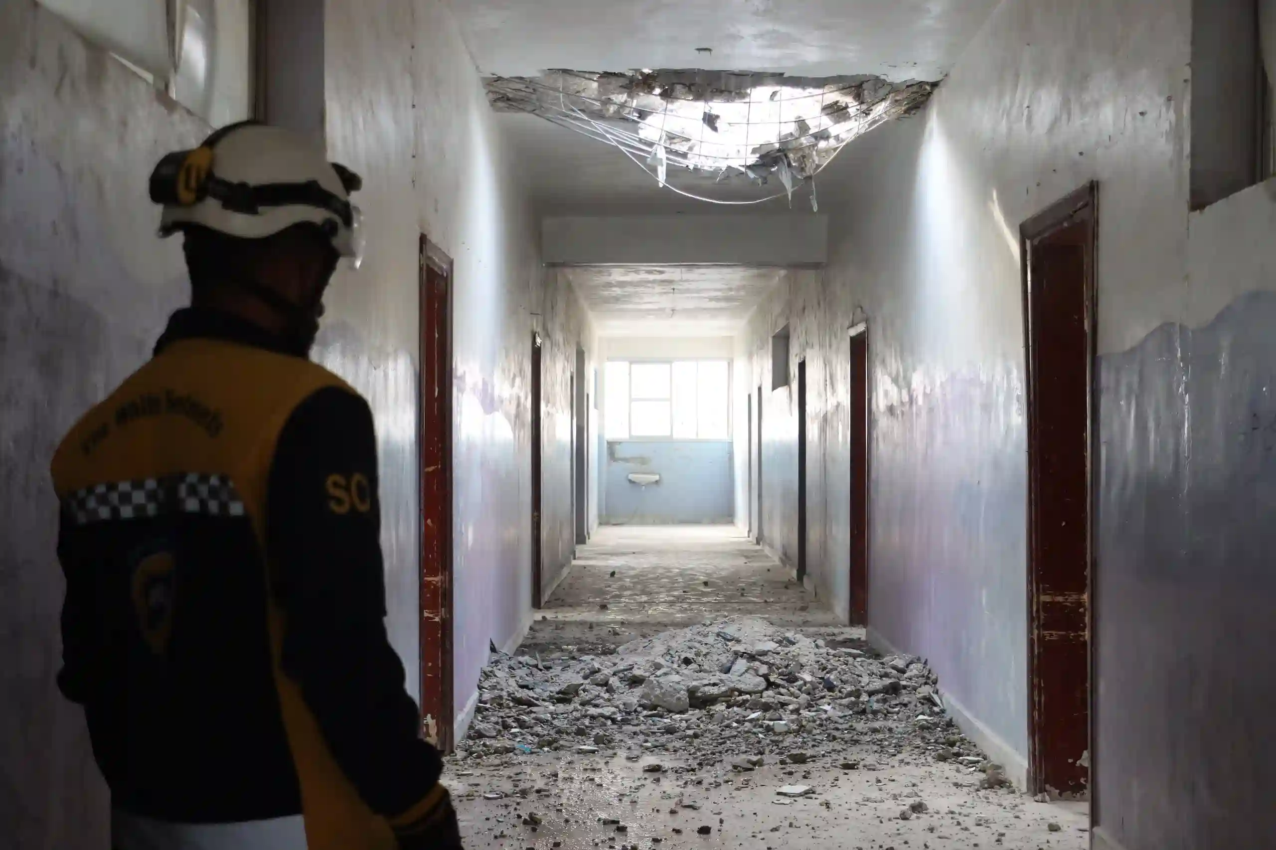 Syrian regime forces bomb a school in W. Aleppo, December 30, 2023