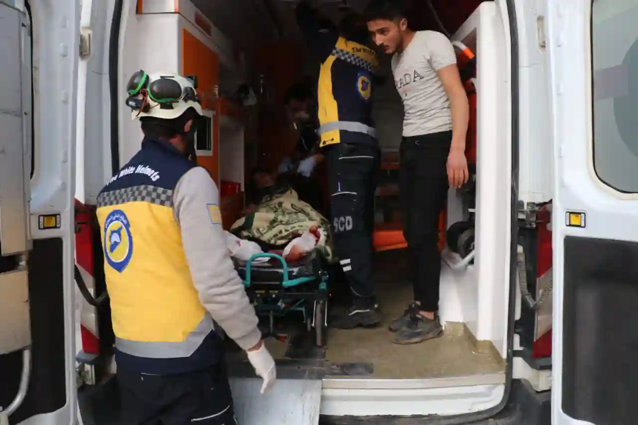 Three children injured by a war remnant projectile in S. Idlib, December 5, 2023