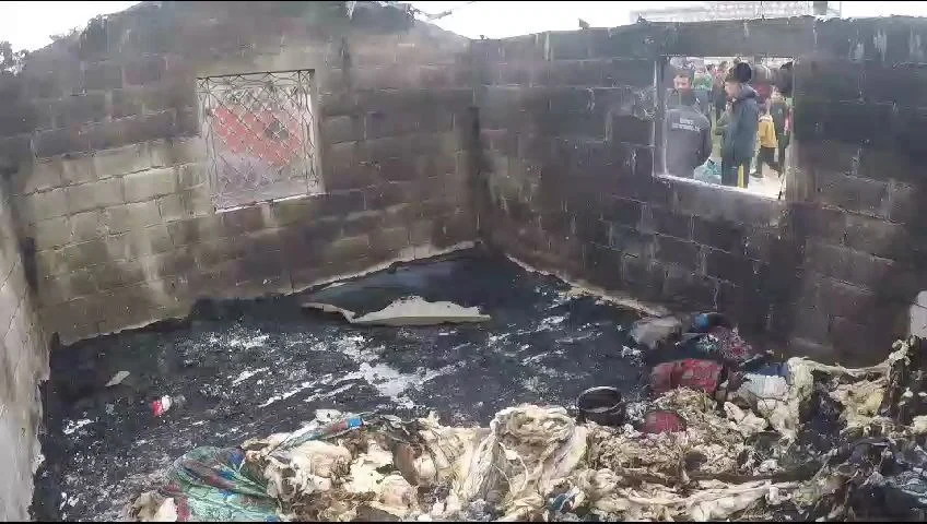 Fire breaks out in an IDPs’ residence in N. Idlib, January 19, 2024