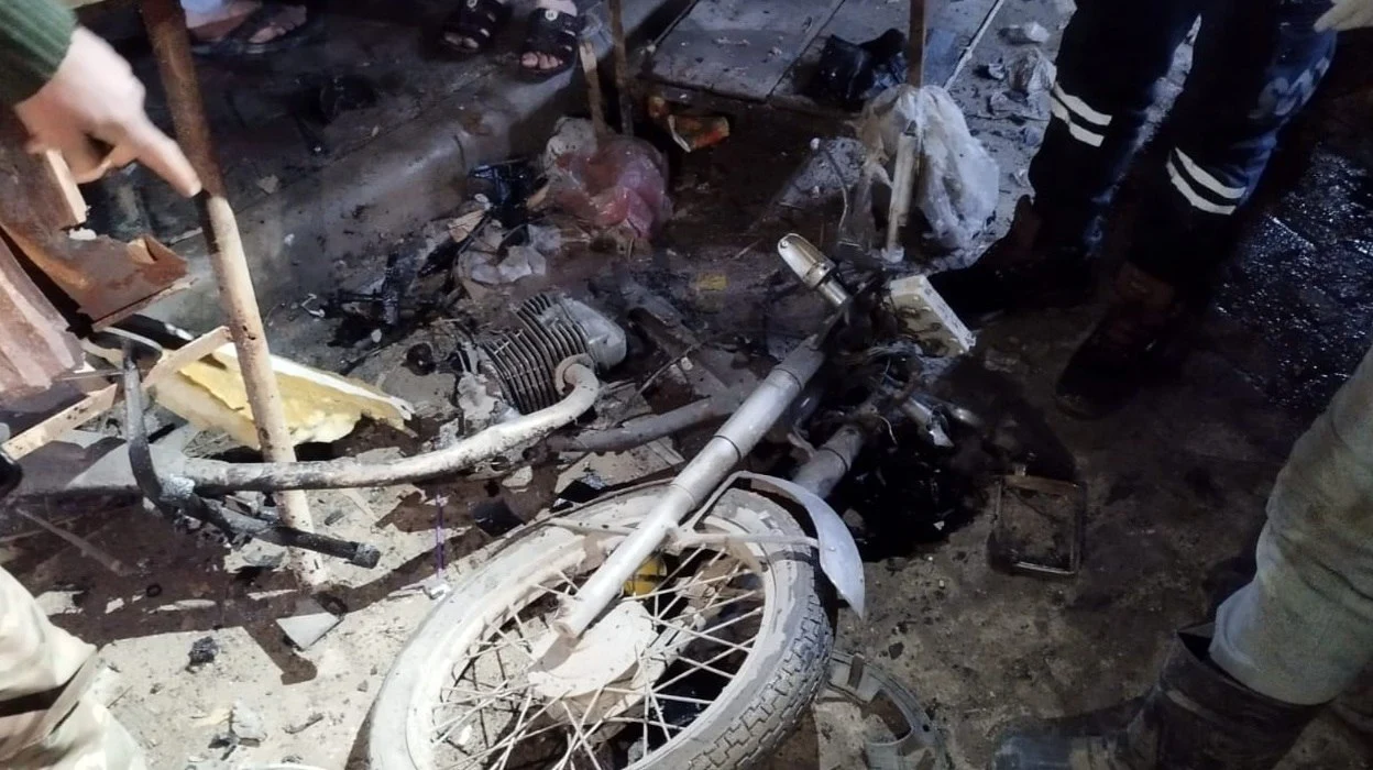 Four civilians injured in the explosion of a motorbike bomb in N. Aleppo, February 6, 2024