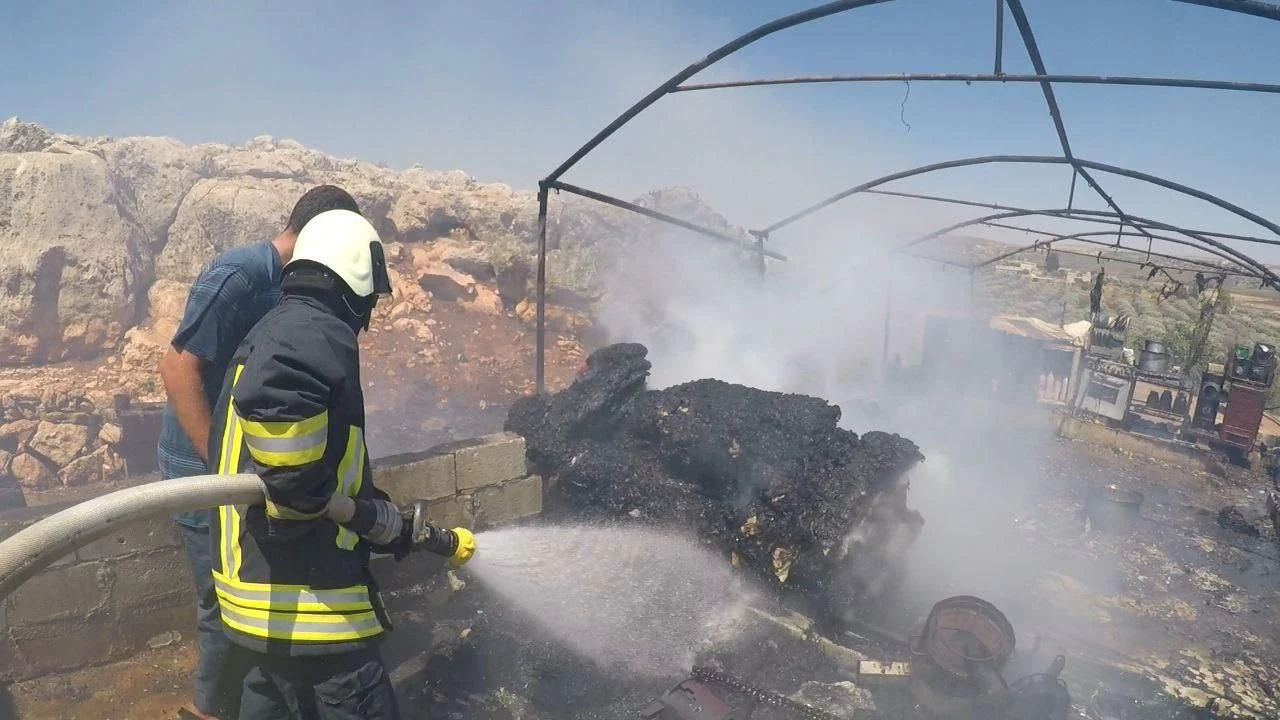 Fire breaks out in an IDPs tent in W. Idlib, July 5, 2024