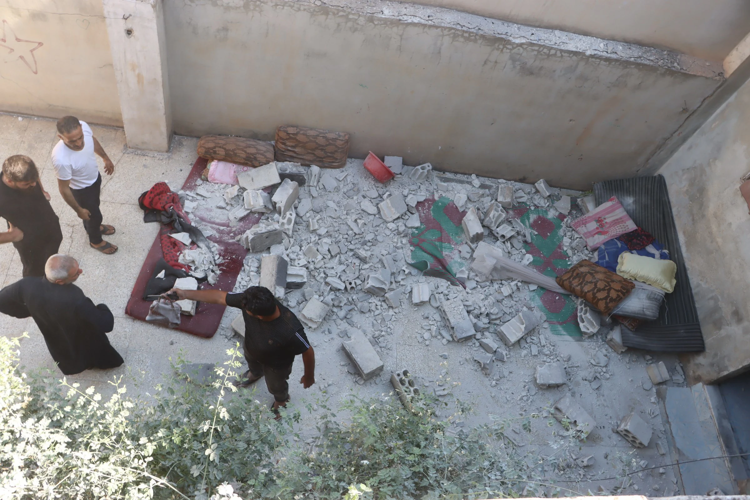 Boy injured in a drone regime attack in W. Aleppo, August 14, 2024