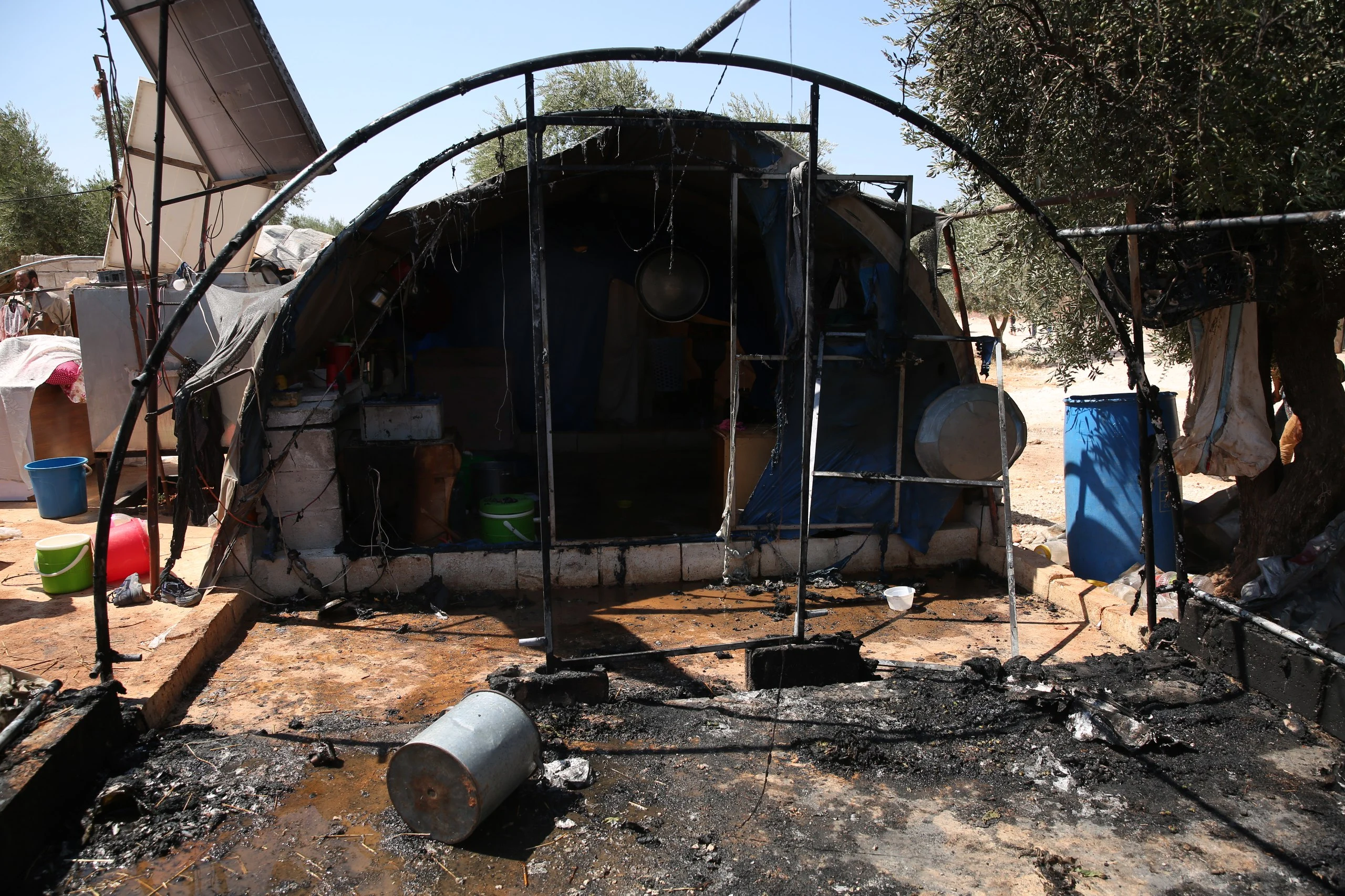 Fire breaks out in an IDPs camp in N. Idlib, August 3, 2024