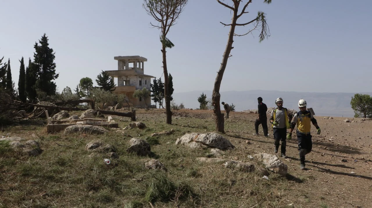 Man injured in an aerial Russian attack in S. Idlib, October 16, 2024