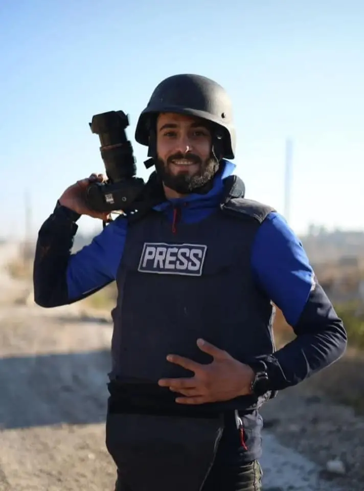 Media worker Mustafa al-Kurdi shot and killed by Syrian regime forces in Aleppo city, November 30, 2024