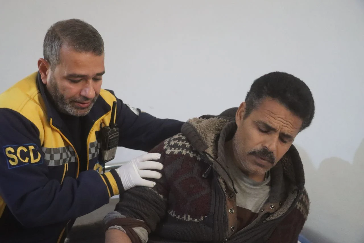 Two civilians injured by a landmine of unidentified source in S. Idlib, January 5, 2025