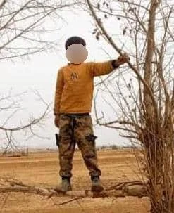 Boy named Bassel al-Salloum killed in an SDF ground attack in E. Aleppo, December 29, 2024