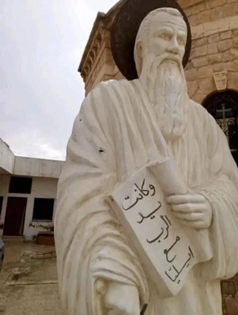 اعتداء من قبل مسلحين لم نتمكن من تحديد هويتهم على كنيسة غرب محافظة حمص في 20-2-2025
