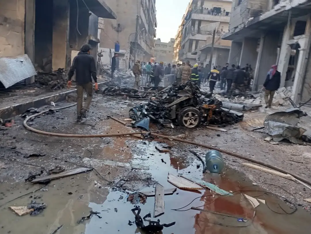 Four killed, 11 injured, in a car bomb attack of unidentified source in E. Aleppo, February 1, 2025