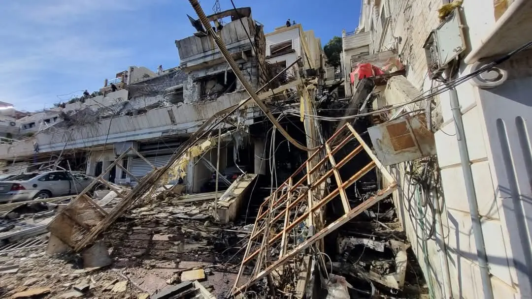 Four civilians, including two women, injured in an Israeli occupation airstrike on Mashrou Dummar in Damascus, March 13, 2025