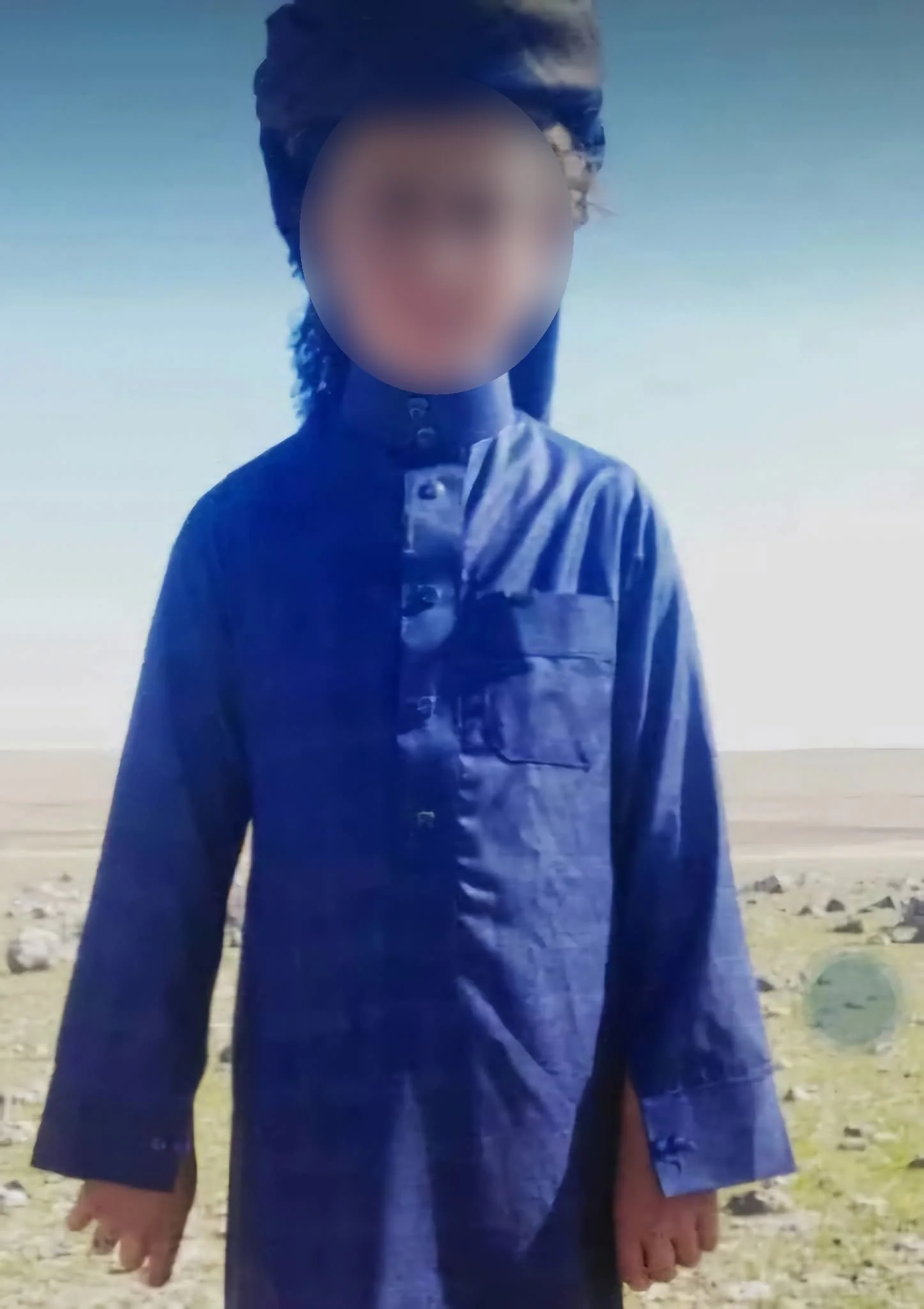 Boy named Mohammad al-Afnan killed by a landmine of unidentified source in E. Raqqa, March 14, 2025
